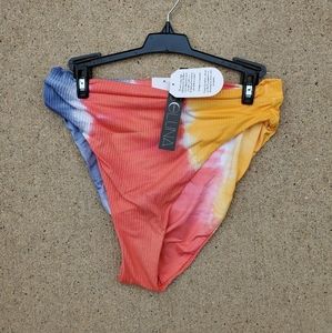 Soluna Swim Creamsicle Tie-Dye High Waist Bottoms Sz L NWT